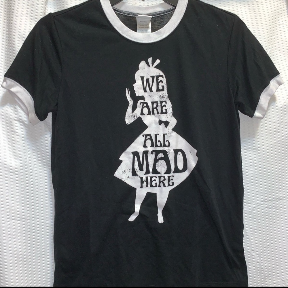 NWOT - Disney Women’s Graphic Tee - Black/White - Size Junior’s M (Women’s S)